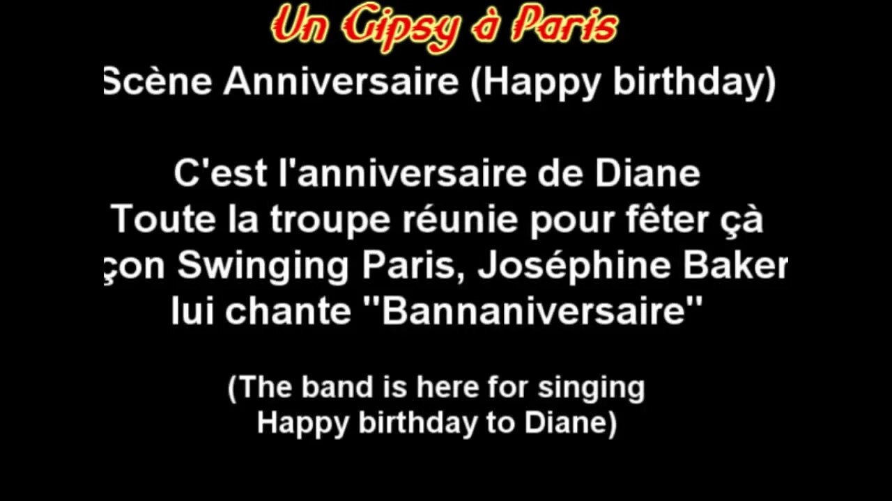 Scène anniversaire