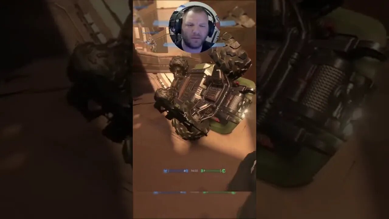 Glitchy Warthog Crash #shorts
