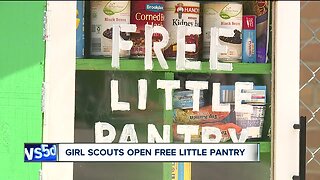 Eastlake Girl Scout troop opens free 24/7 food pantry for those in need