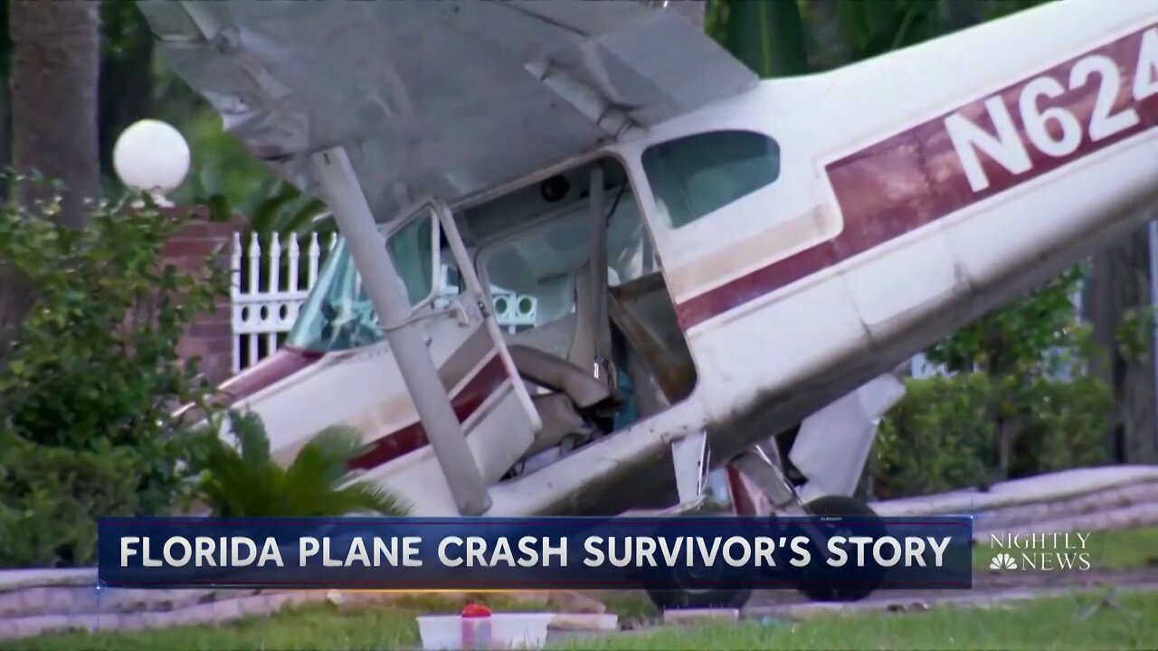 Plane crashes onto road in Orlando, Florida after running out of gas