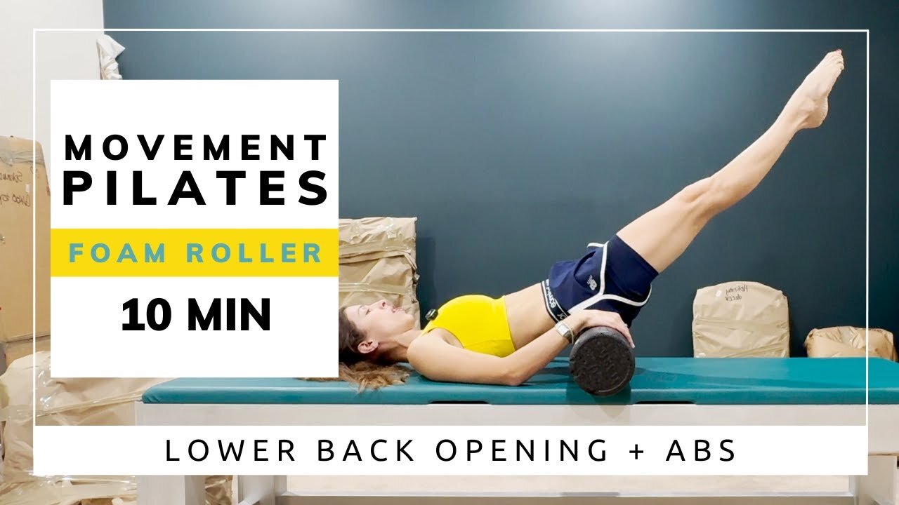 10 Min Pilates Workout | Foam Roller | Lower Back Opener | Abs