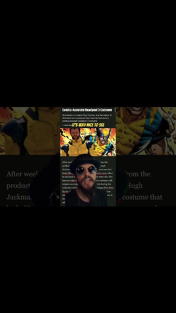 Wolverine Co-Creator Comments On Comic Accurate Costume | Hugh Jackman Ryan Reynolds #shorts