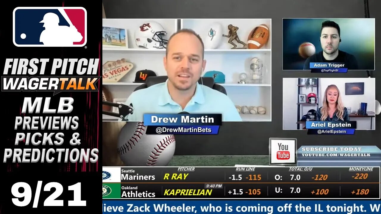 MLB Picks, Predictions and Odds | Daily MLB Betting Preview | First Pitch for Sept 21