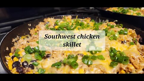 Southwest chicken skillet #onepanrecipe