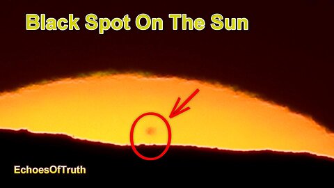 Amazing Sunset: Black Spot On The Sun! #Sunspots