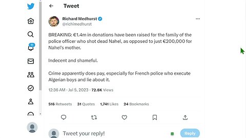 為槍殺納赫爾的警察的家人籌集了 140 萬歐元的捐款，而為納赫爾的母親籌集的捐款僅為 20 萬歐元