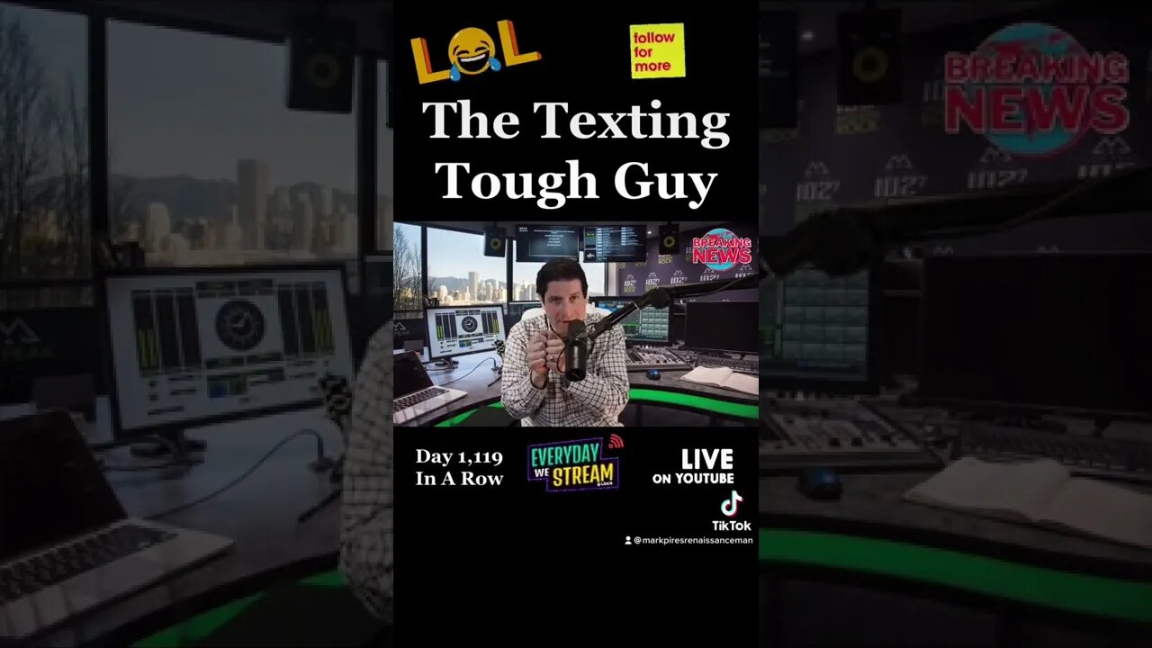 Texting Tough Guy #comedyshorts #shorts