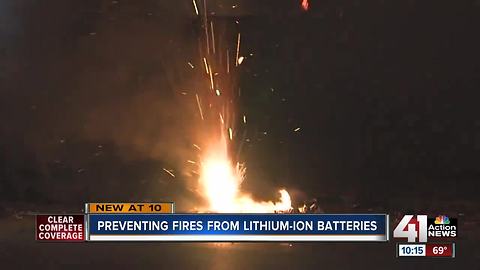 Fire crews train to fight battery fires