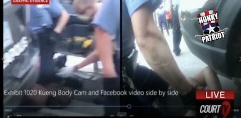 NEW DEREK CHAUVIN TRIAL VIDEO EVIDENCE SHOWING HIS KNEE ON GEORGE FLOYD'S SHOULDERBLADE !