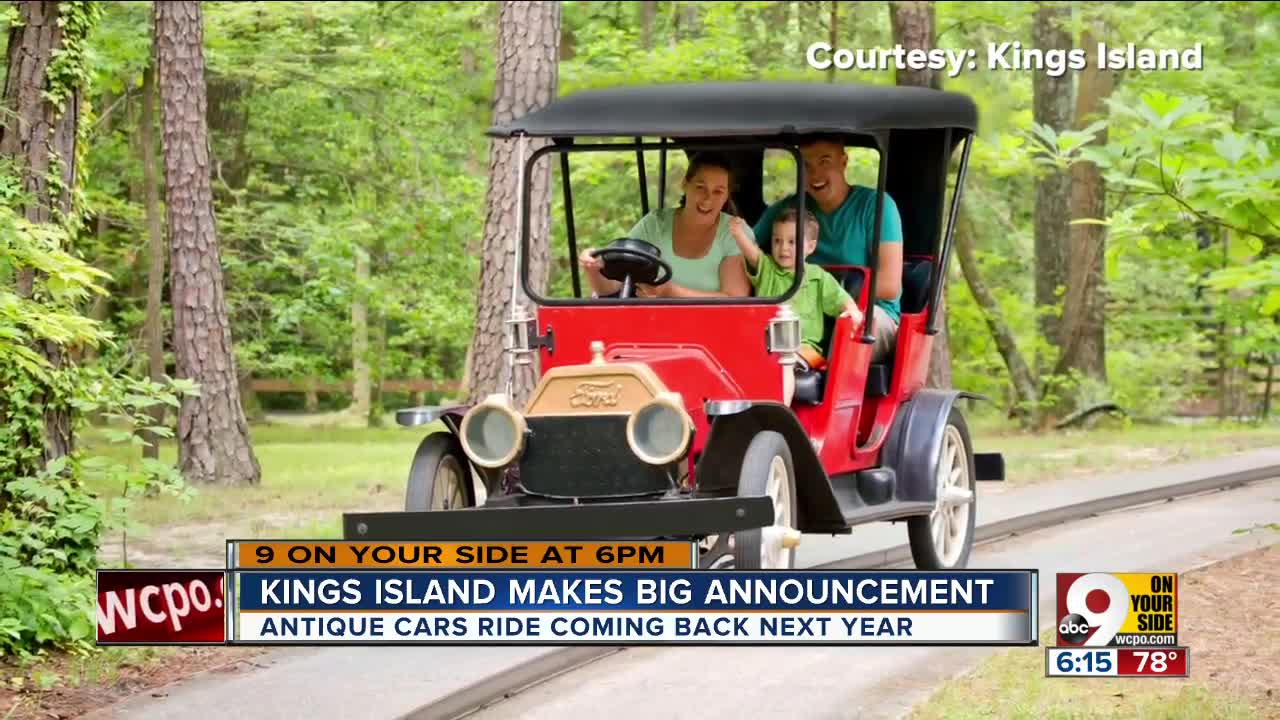 Antique Cars ride coming back to Kings Island