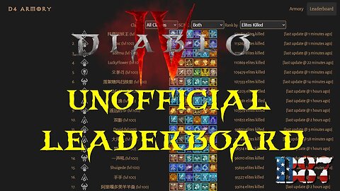 NEW Diablo 4 Armory and /played time!