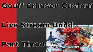 Building the HG Gouf Crimson Custom, Part III