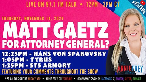 Do you approve of Matt Gaetz for Attorney General?