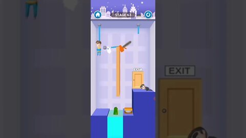 rescue cut rope puzzle 😎 #shorts