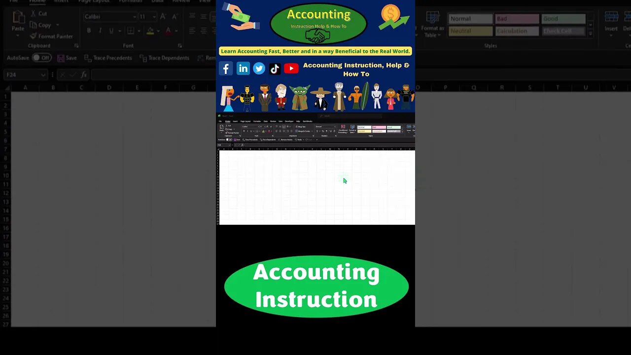 Coin Flip Statistics Example in Excel