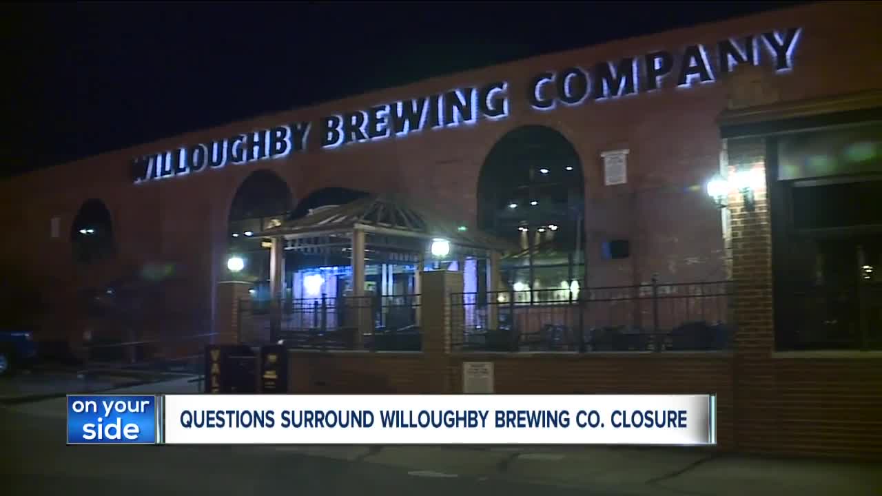 Willoughby Brewing Company closes unexpectedly after failing to pay sales taxes