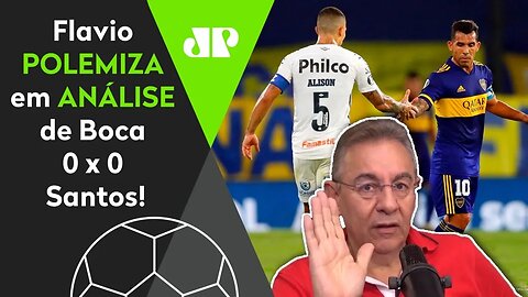 "Para o Santos, esse EMPATE com o Boca foi..." Flavio Prado POLEMIZA!