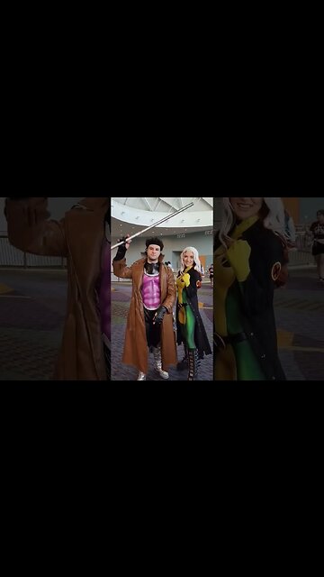 Gambit and Rogue just hanging out | Cosplay Megacon