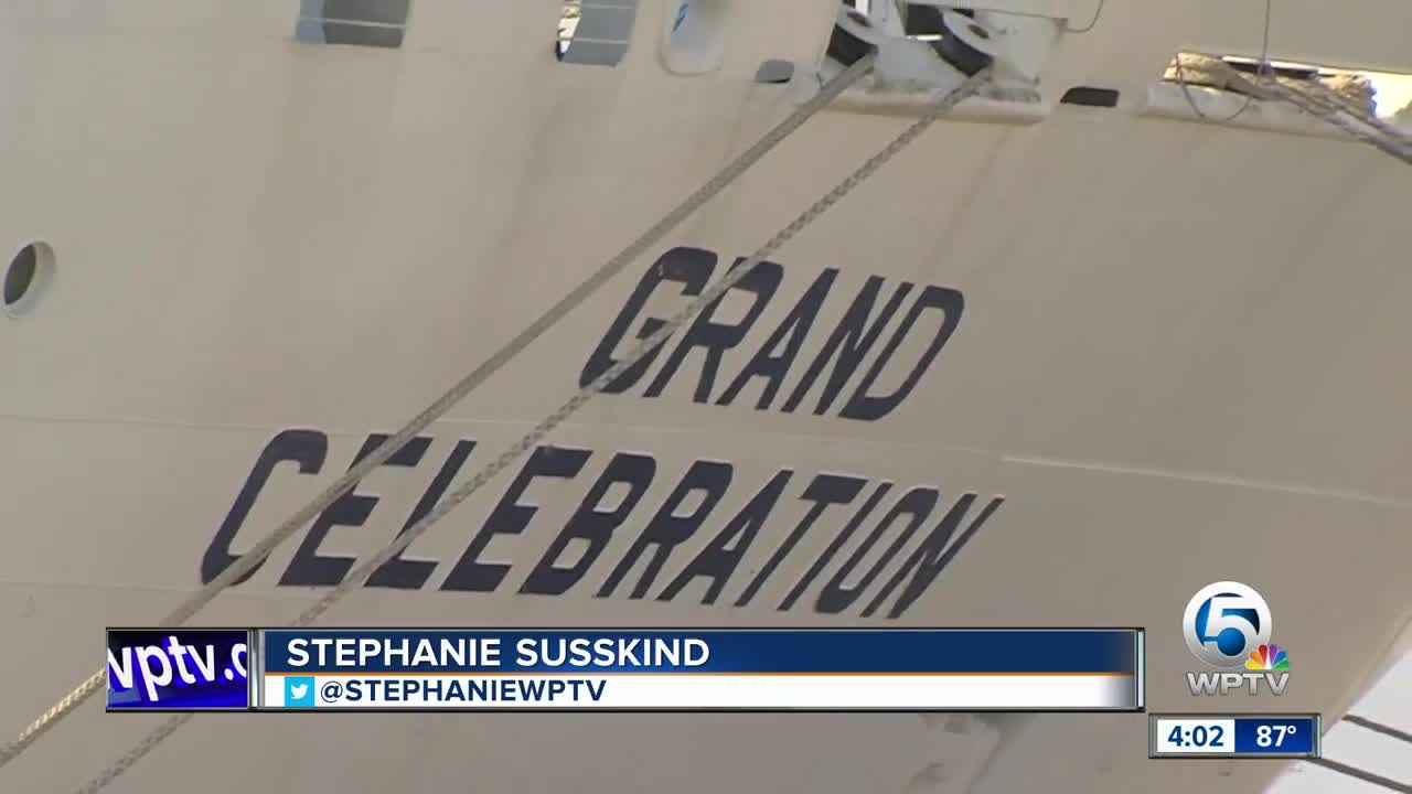 Grand Celebration cruise ship returns from Bahamas