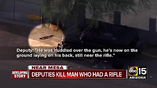 MCSO deputies shoot, kill man with a rifle in Mesa