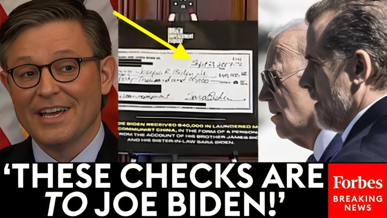 BREAKING: Speaker Johnson, Reps Claim 'Evidence' Biden Benefited From 'Corrupt Influence Peddling'