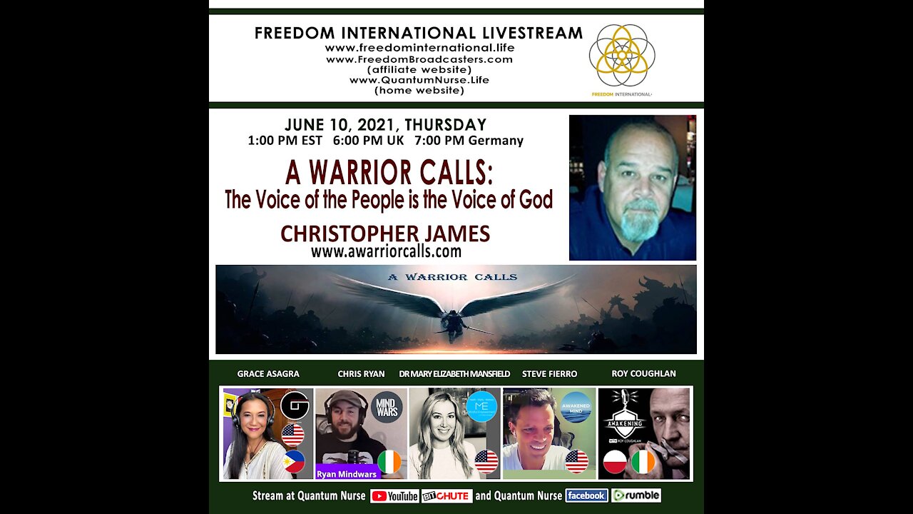 Christopher James - A Warrior Calls: The Voice of the People is the Voice of God"