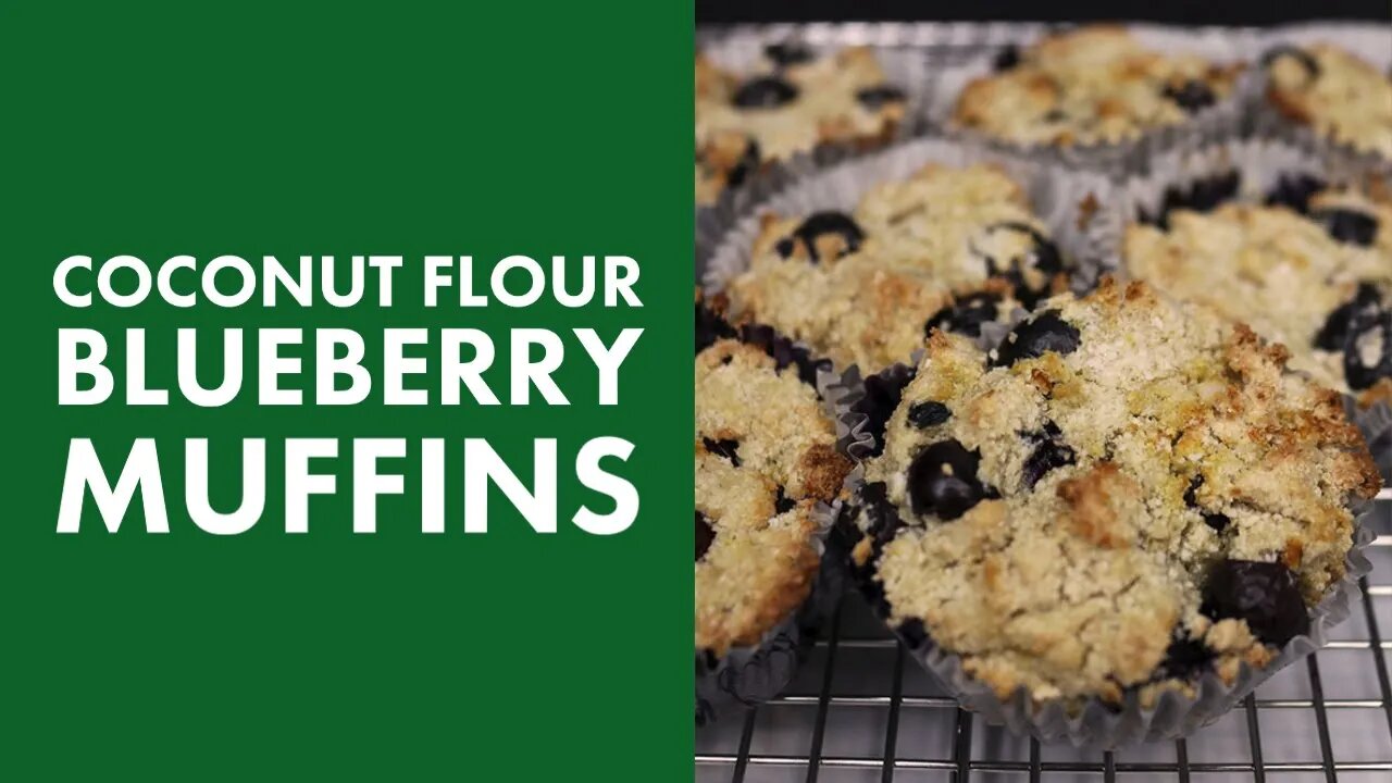 Vegan Blueberry Muffins With Coconut Flour