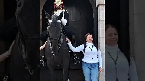 Her face 🤣 Hands off the Reins slow motion #horseguardsparade