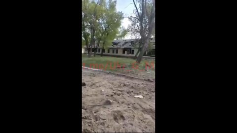 Damage from Russian aviation strikes on Ukrainian positions