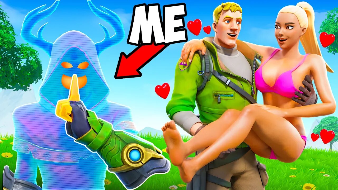 Using INVISIBILITY To Spy On Him.. (Fortnite)