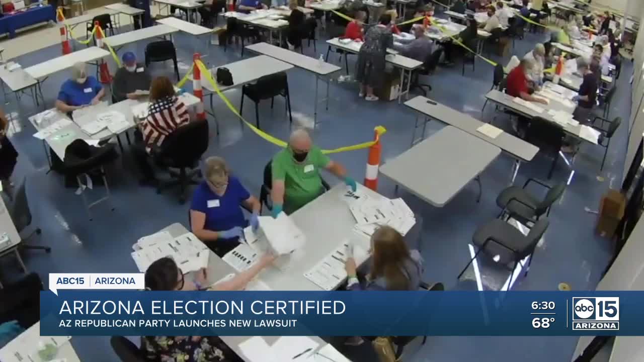 Arizona election certified, some republicans still aren't backing down