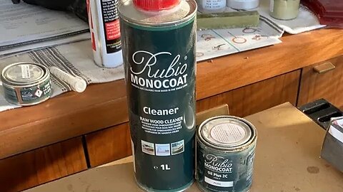 Shop Talk Tuesday Live || Applying Rubio Monocoat to an epoxy and wood side table.