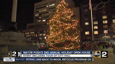 Mayor Pugh hosts 2nd Annual Tree Lighting Ceremony and Open House