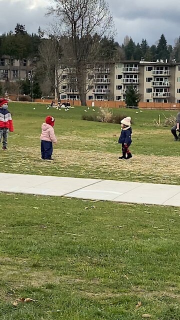 Jazz musician plays for the children...