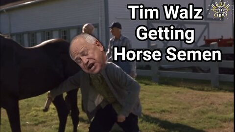 Tim Walz Getting Horse Semen To Drink, Needs His Stomach Pumped After!