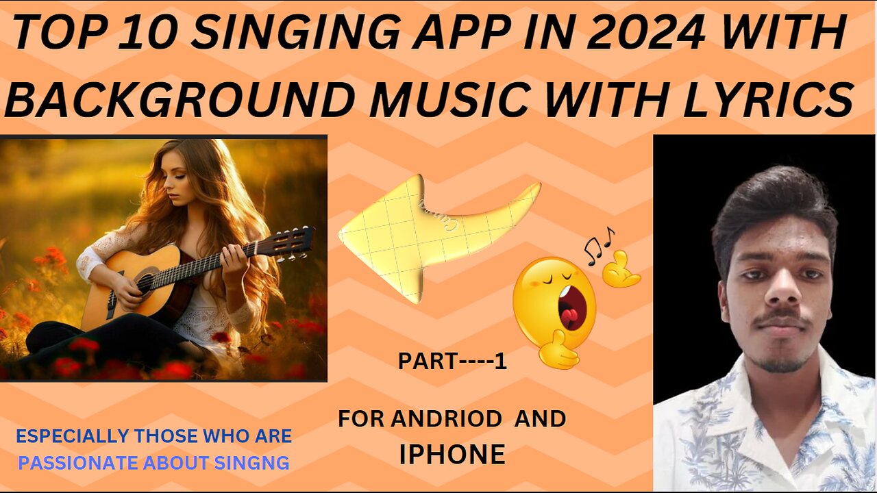 TOP 10 SINGING APP IN 2024 WITH BACKGROUND MUSIC AND LYRICS . BEST SINGING APP