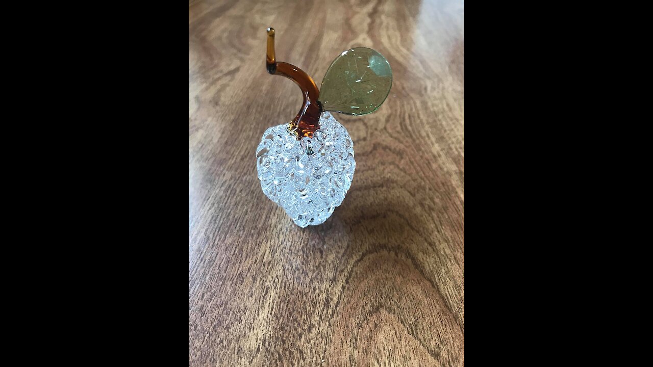 A Spun Glass Apple