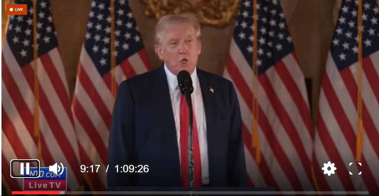 Trump Holds News Conference at Mar-a-Lago