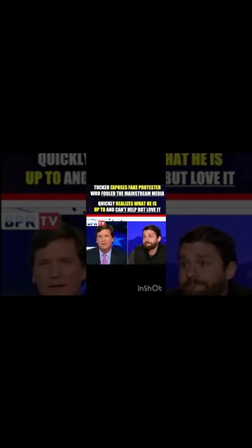 Tucker outs a fake protestor who fooled the mainstream media #shorts #tuckercarlson
