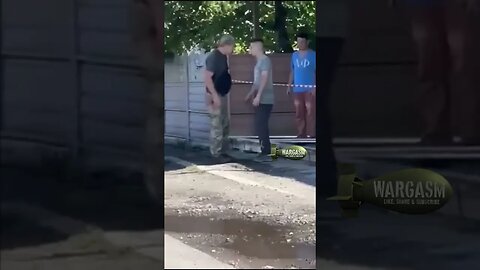 Ukrainian mobilzation officers force man into van