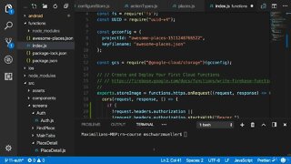 154 - Protecting the Firebase Cloudfunction | REACT NATIVE COURSE