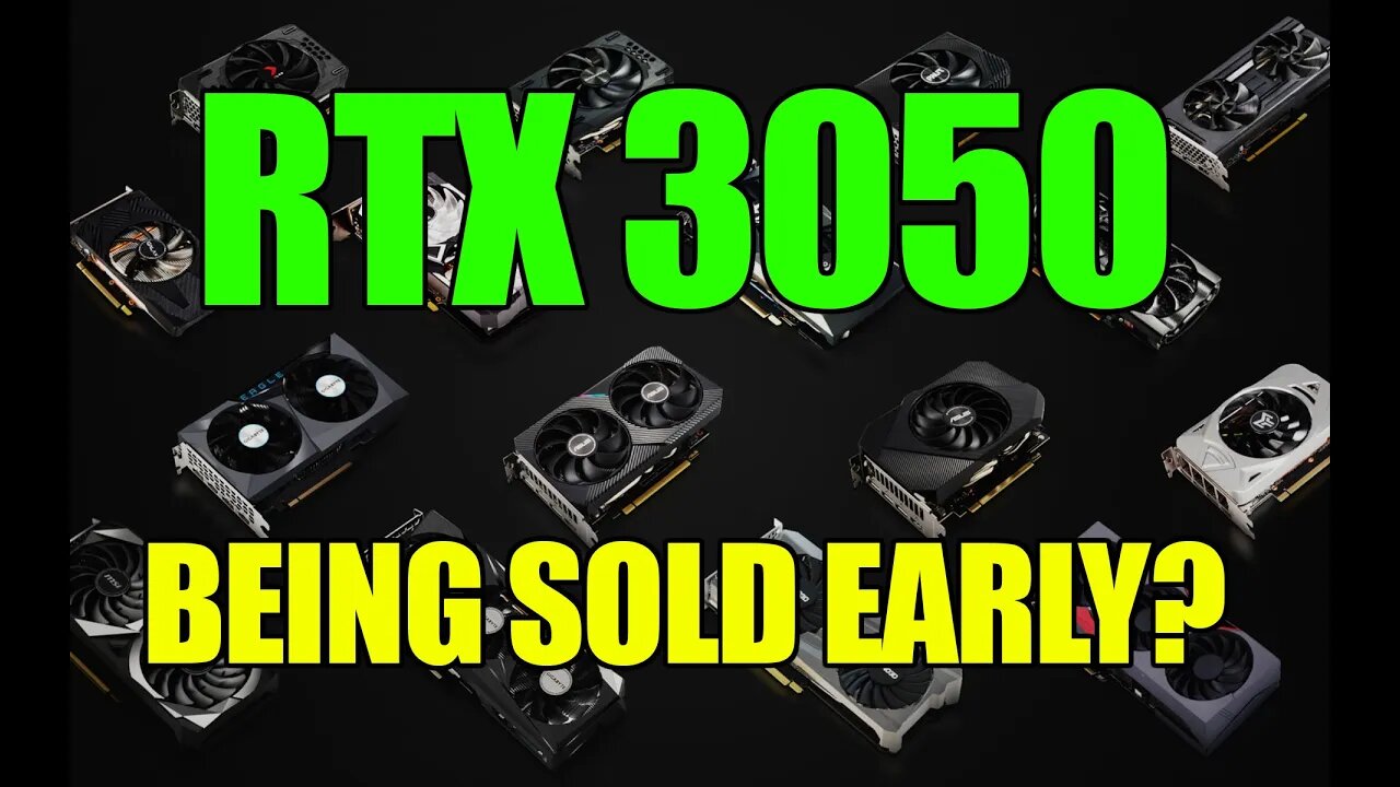 RTX 3050 ALREADY BEING SOLD!!!