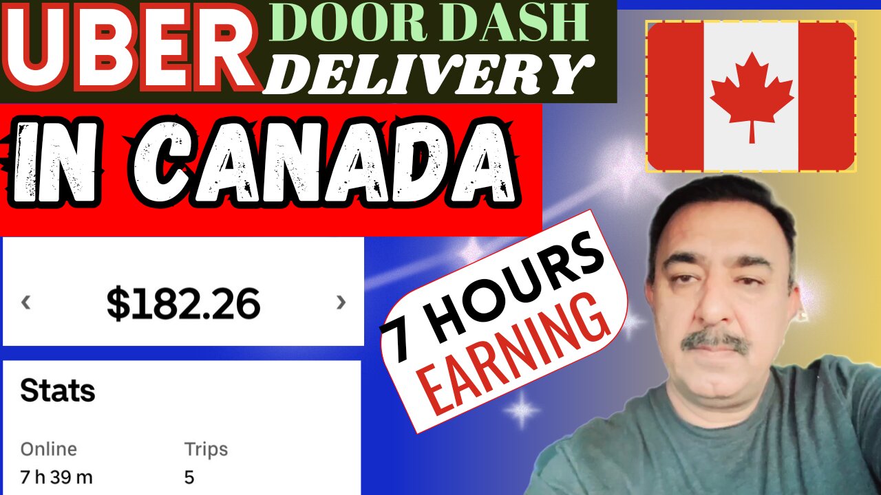 My uber earning revealed in Canada / 7 hour earning