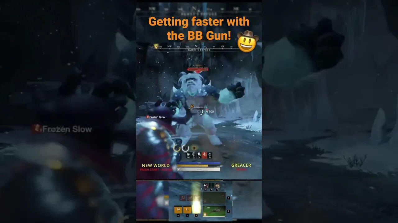 Killing Snowman with the BLUNDERBUSS/SPEAR #short #shorts #newworld