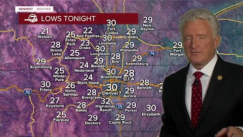 Monday evening forecast