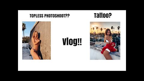 BTS of bikini Photoshoot! Tattoos? | VLOG | DAISYKEECH