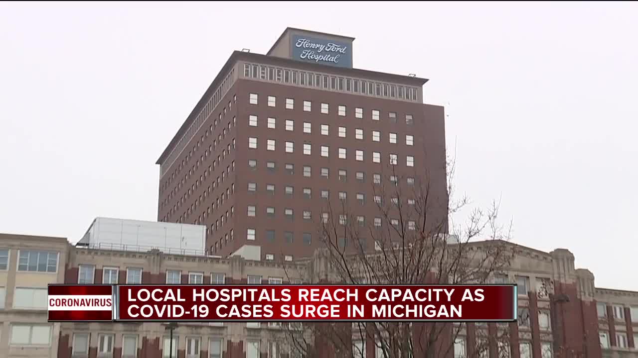 Henry Ford Health reaches capacity at 2 hospitals treating COVID-19 patients