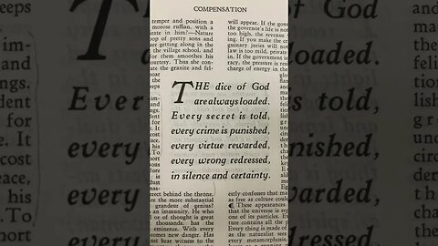 “The dice 🎲 of God are always loaded.” –Ralph Waldo Emerson