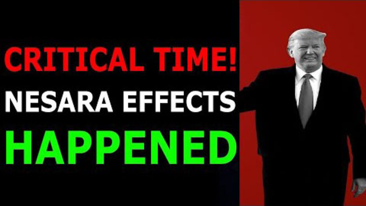 CRITICAL TIME ! NESARA GESARA EFFECTS HAPPENED TODAY BIG UPDATE