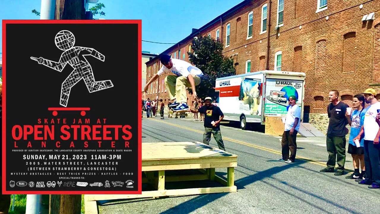 Why Lancaster City needs a skatepark - Ignition Skateshop Open Streets 2023 Skate Jam and Best Trick